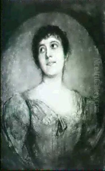 Portrait Of A Woman Oil Painting by Lenbach Franz Von