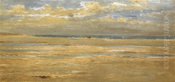 Plage En Normandie Oil Painting by Ludovic Lepic