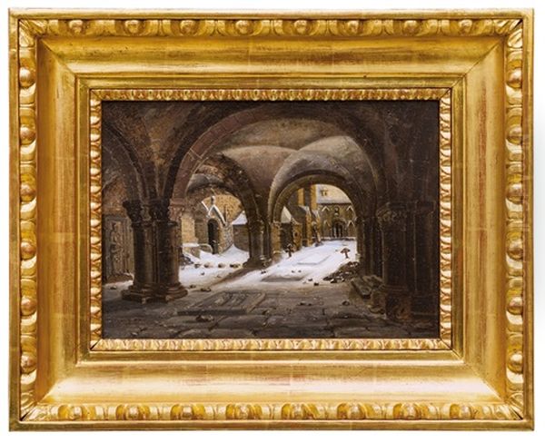 Krizova Chodba V Zime Oil Painting by Ferdinand Lepie