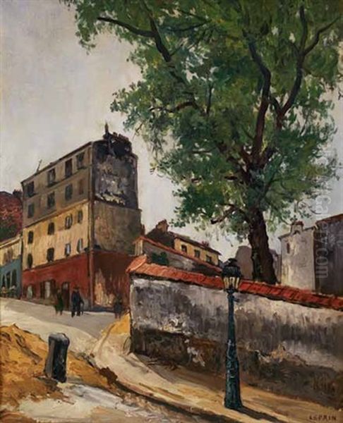 Montmartre Oil Painting by Marcel Francois Leprin