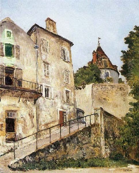 Rue De Paris Oil Painting by Marcel Leprin