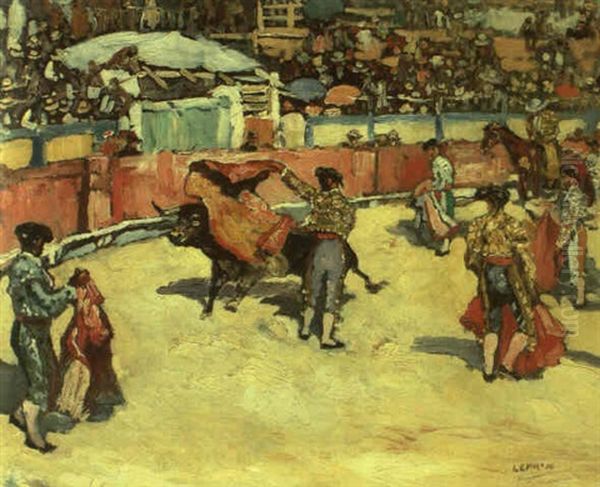La Corrida Oil Painting by Marcel Leprin