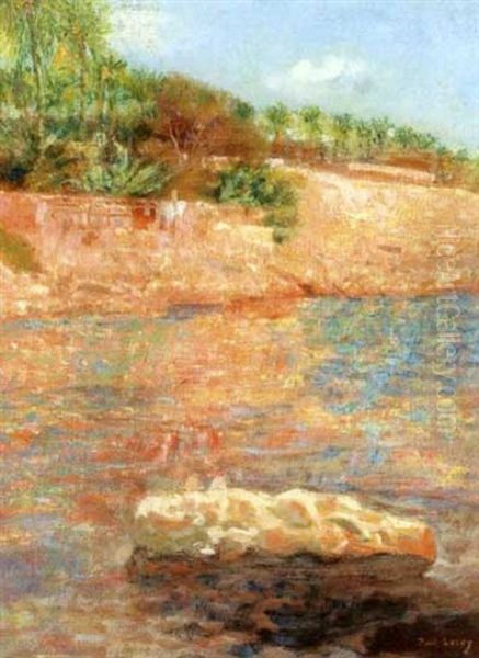 Oued De Biskra Oil Painting by Paul Alexandre Alfr. Leroy