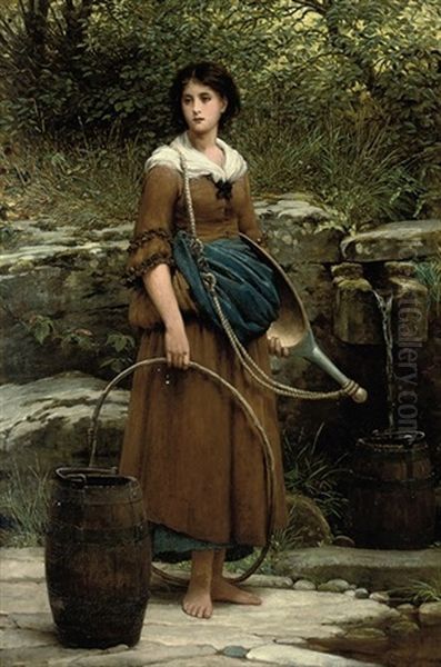 The Nut Brown Maid Oil Painting by George Dunlop Leslie