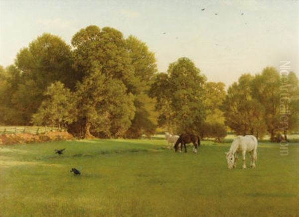 Day Of Rest, Wallingford Oil Painting by George Dunlop Leslie