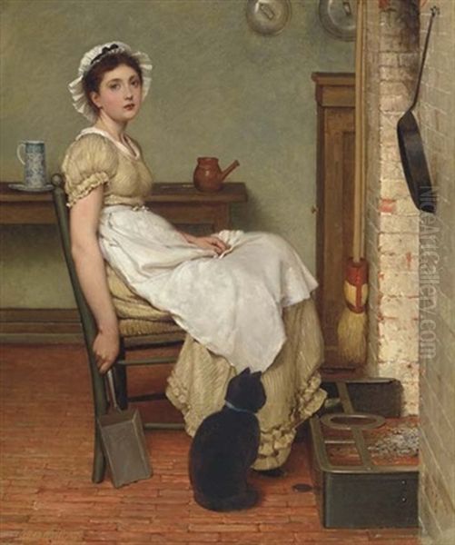 Her First Place Oil Painting by George Dunlop Leslie