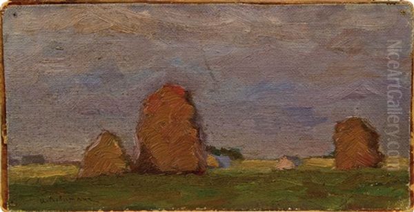 Heustade Oil Painting by Isaak Levitan
