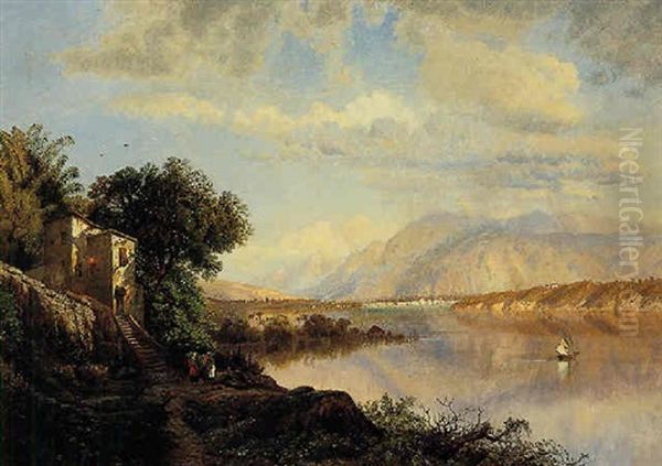 Vista De Santiago De Cuba Oil Painting by Edmund Darch Lewis