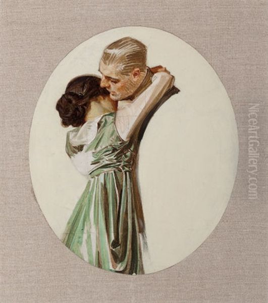 Untitled (study For Saturday Evening Post) Oil Painting by Joseph Christian Leyendecker
