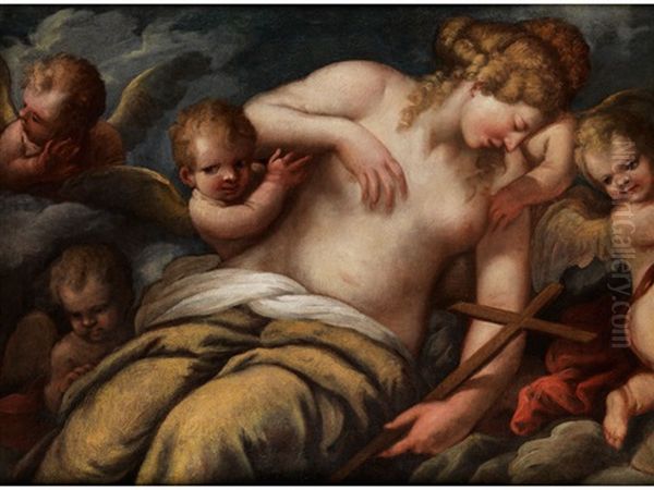 Apotheose Der Heiligen Maria Magdalena Oil Painting by Pietro Liberi