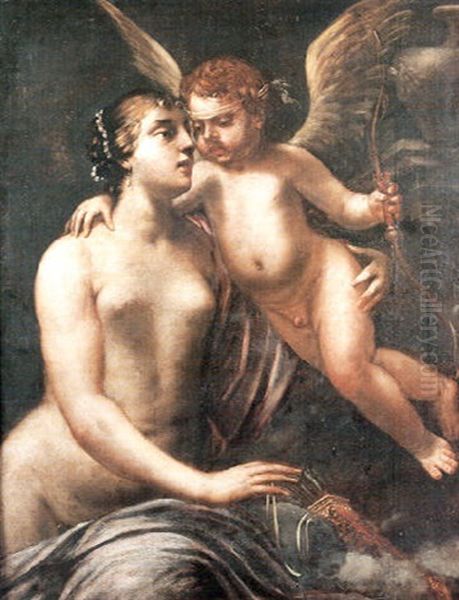 Venus Et L'amour Oil Painting by Pietro (Libertino) Liberi