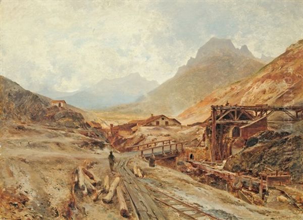 Banya Bejarata Oil Painting by Eduard Peithner Ritter von Lichtenfels