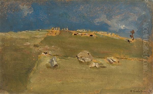 Heuernte In Tirol Oil Painting by Max Liebermann