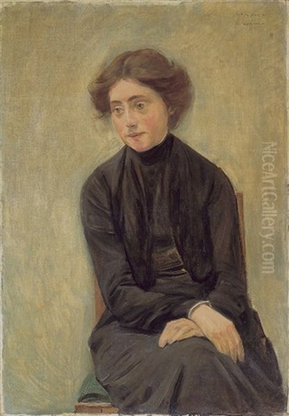Bildnis Fraulein Hedwig Ruetz (1879 - 1966) Oil Painting by Max Liebermann