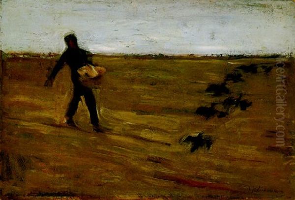 Samann Oil Painting by Max Liebermann