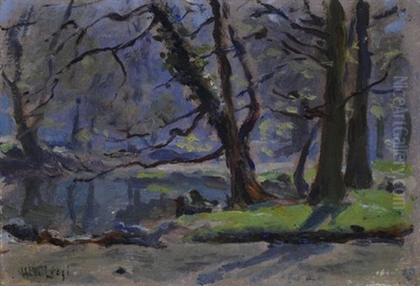 Alberi Oil Painting by Ulvi Liegi (Luigi Levi)