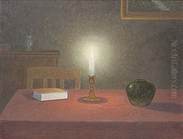 Lampsken Oil Painting by Otto Lindberg