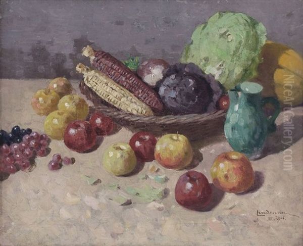 Still Life Oil Painting by Erich Lindenau