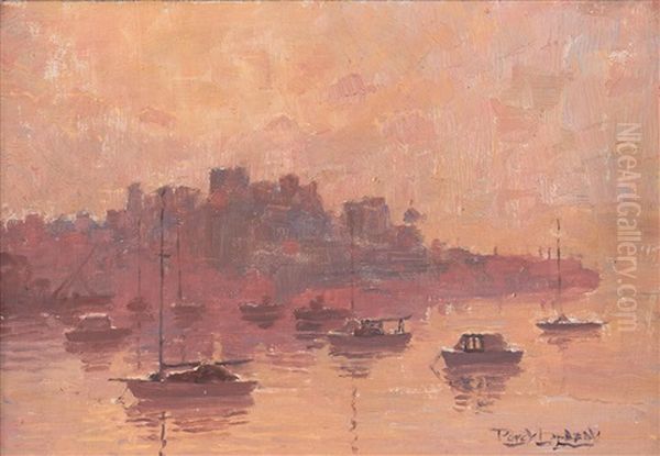 Early Morning, Neutral Bay Oil Painting by Perceval Charles (Percy) Lindsay