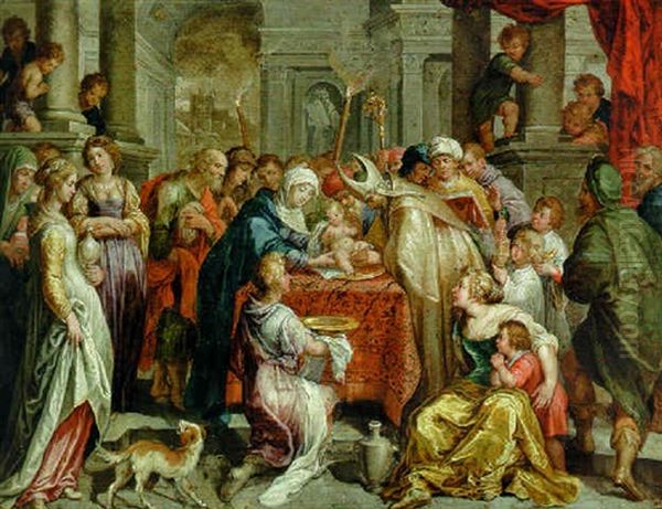 The Circumcision Oil Painting by Peter Van Lint
