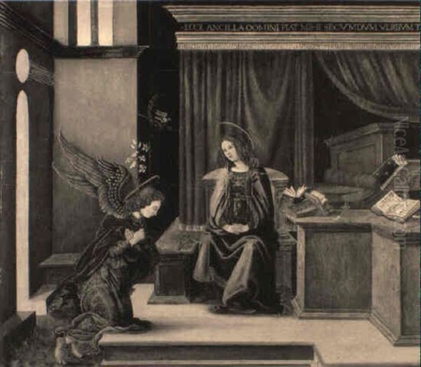 The Annunciation Oil Painting by Filippino Lippi