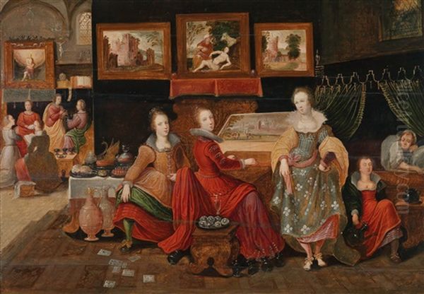Die Parabel Von Den Torichten Und Den Klugen Jungfrauen Oil Painting by Pieter Lisaert IV