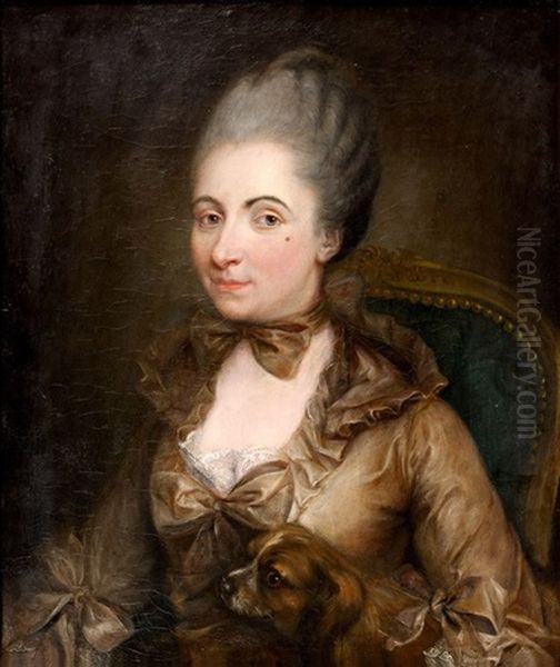 Monsieur Bouchard Et Son Epouse, Nee Elisabeth De Morlet (pair) Oil Painting by Anna Dorothea Lisiewski