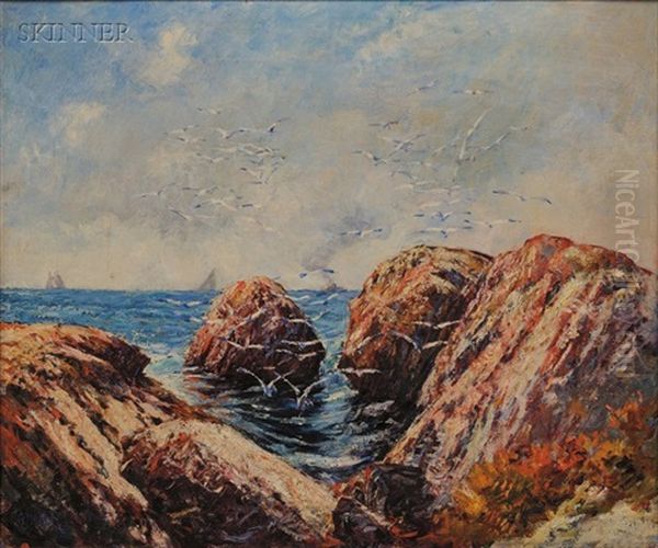 Coastal View Oil Painting by Philip Little
