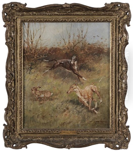 The Chase Oil Painting by Thomas Ivester Lloyd
