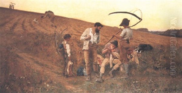 The End Of The Day Oil Painting by Thomas James Lloyd