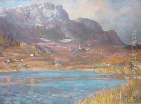Paysage De Baviere Oil Painting by Franz Loeffler