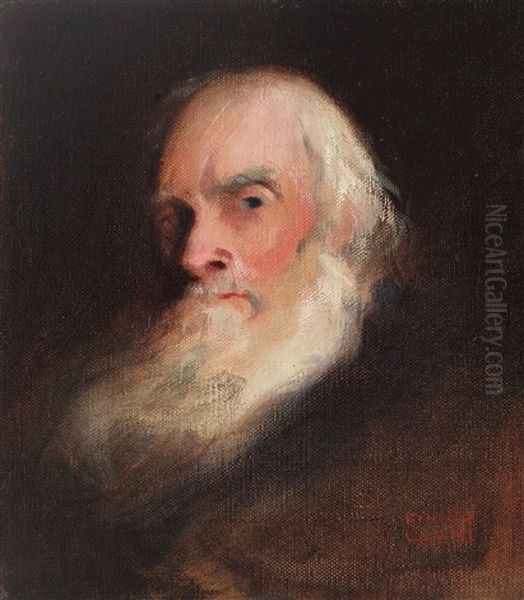 Sihastrul Oil Painting by Kimon Loghi