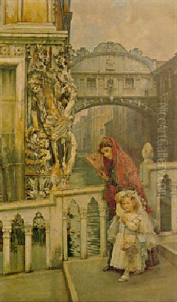 Going To The Procession Oil Painting by William Logsdail