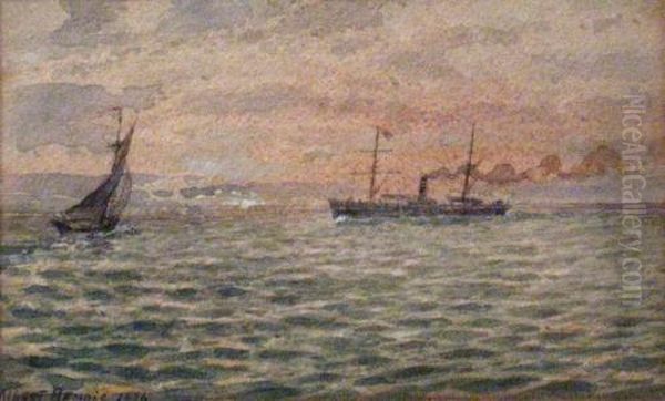 Marine Landscape Oil Painting by Albert Benois