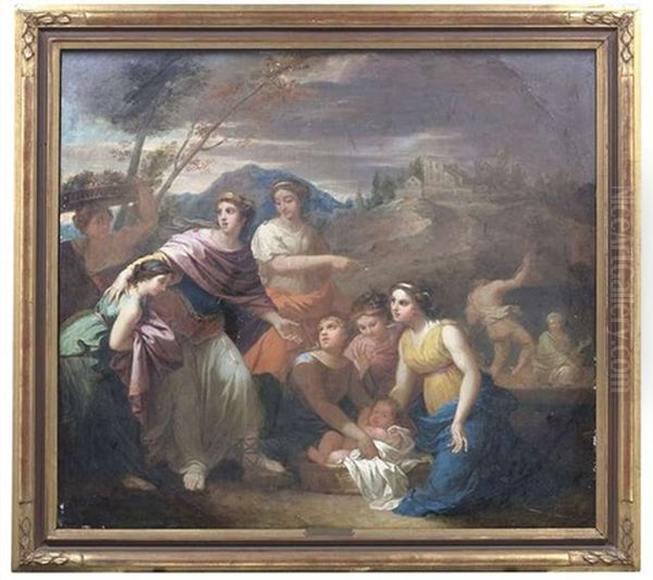 Die Auffindung Des Mosesknaben Oil Painting by Nicolas Pierre Loir