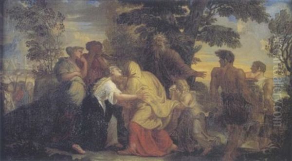Scene Biblique Oil Painting by Nicolas Loir