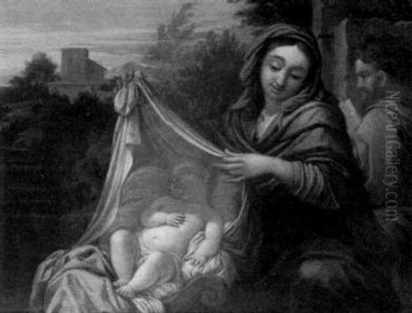 La Sainte Famille Oil Painting by Nicolas Pierre Loir