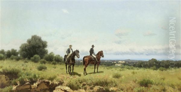 The Prospectors Oil Painting by Francesco (Luigi) Lojacono