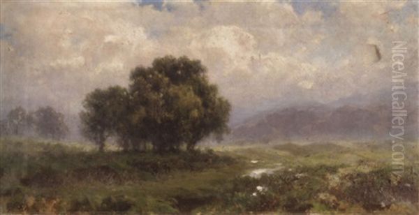 Landschaft Bei Agrigent Oil Painting by Francesco Lojacono
