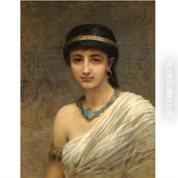 A Votary Of Isis Oil Painting by Edwin Long