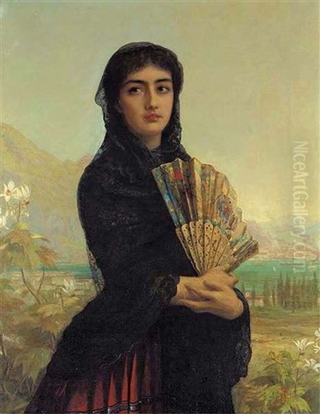 Gibraltar Oil Painting by Edwin Long