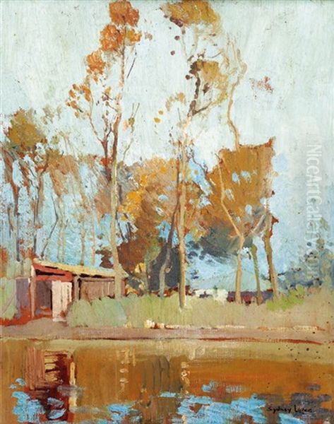 Boat Shed, Narrabeen Oil Painting by Sydney Long