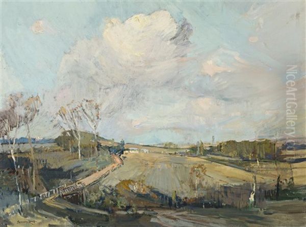 Australian Landscape Oil Painting by Sydney Long