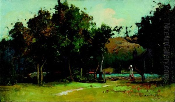 The Milkmaid Oil Painting by Sydney Long