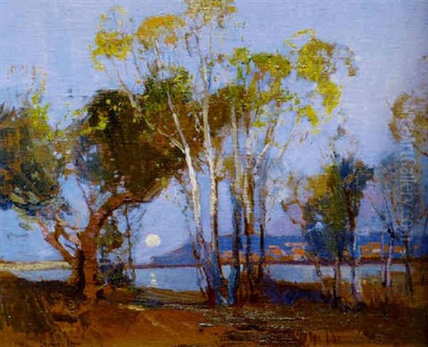 Narrabeen Shoreline Oil Painting by Sydney Long