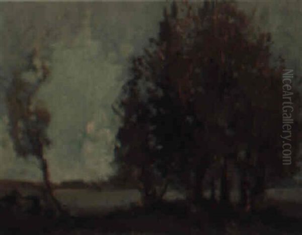 Late Afternoon Oil Painting by Sydney Long