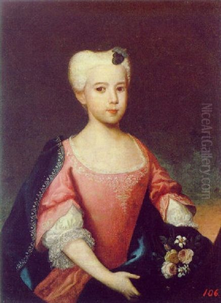 Bildnis Eines Madchens Oil Painting by Alessandro Longhi