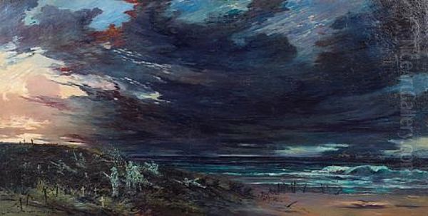 The Rearguard (the Spirit Of Anzac) Oil Painting by William Francis (Will) Longstaff