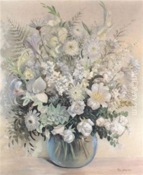 Still Life With Flowers Oil Painting by William Francis (Will) Longstaff