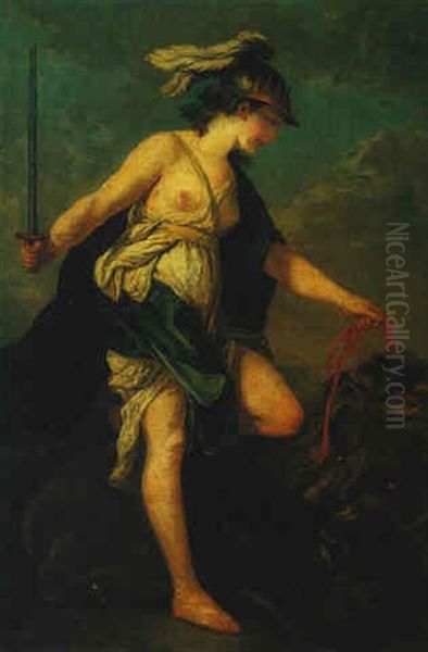 Fortitude Oil Painting by Carle van Loo